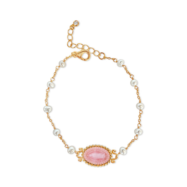 Our Lady of Guadalupe Pearl Rosary Bracelet - Rose Edition – Frank